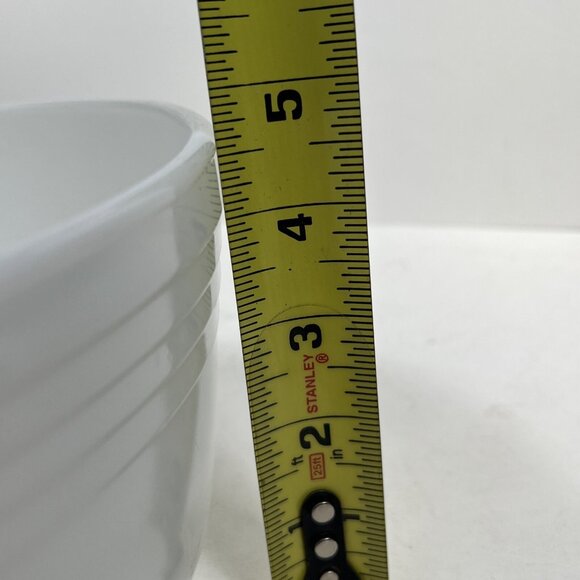 Vintage Pyrex Mixing Bowl #28 Hamilton Beach Mixer Ribbed White Milk Glass - Picture 7 of 7